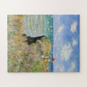 Claude Monet loopt over de Cliff in Pourville Legpuzzel (Horizontaal)
