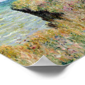 Claude Monet loopt over de Cliff in Pourville Poster (Hoek)