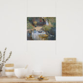 Claude Monet | Luncheon: Argentijnse tuin van Mone Poster (Keuken)