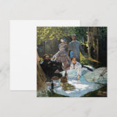 Claude Monet - Luncheon op het gras, rechterpaneel Bedankkaart (Voorkant / Achterkant)