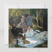 Claude Monet - Luncheon op het gras, rechterpaneel Bedankkaart (Voorkant)