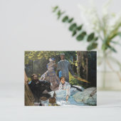 Claude Monet - Luncheon op het gras, rechterpaneel Briefkaart (Staand voorkant)