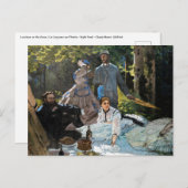 Claude Monet - Luncheon op het gras, rechterpaneel Briefkaart (Voorkant / Achterkant)