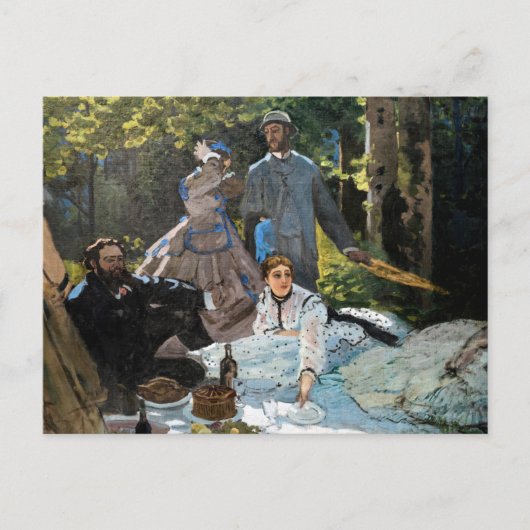Claude Monet - Luncheon op het gras, rechterpaneel Briefkaart (Voorkant)