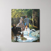 Claude Monet - Luncheon op het gras, rechterpaneel Canvas Afdruk (Voorkant)