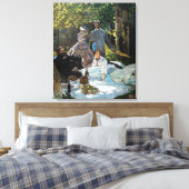 Claude Monet - Luncheon op het gras, rechterpaneel Canvas Afdruk (Insitu (Slaapkamer))