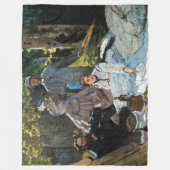 Claude Monet - Luncheon op het gras, rechterpaneel Fleece Deken (Voorkant)