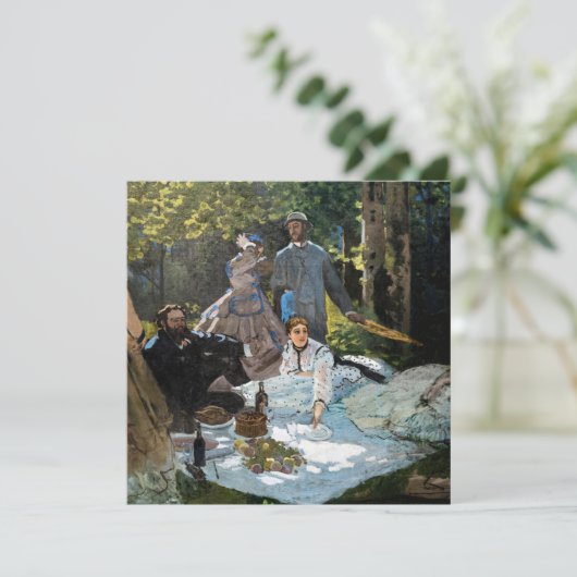 Claude Monet - Luncheon op het gras, rechterpaneel Kaart (Staand voorkant)