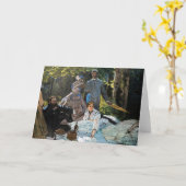 Claude Monet - Luncheon op het gras, rechterpaneel Kaart (Gele Bloem)