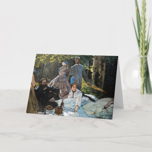 Claude Monet - Luncheon op het gras, rechterpaneel Kaart (Voorkant)