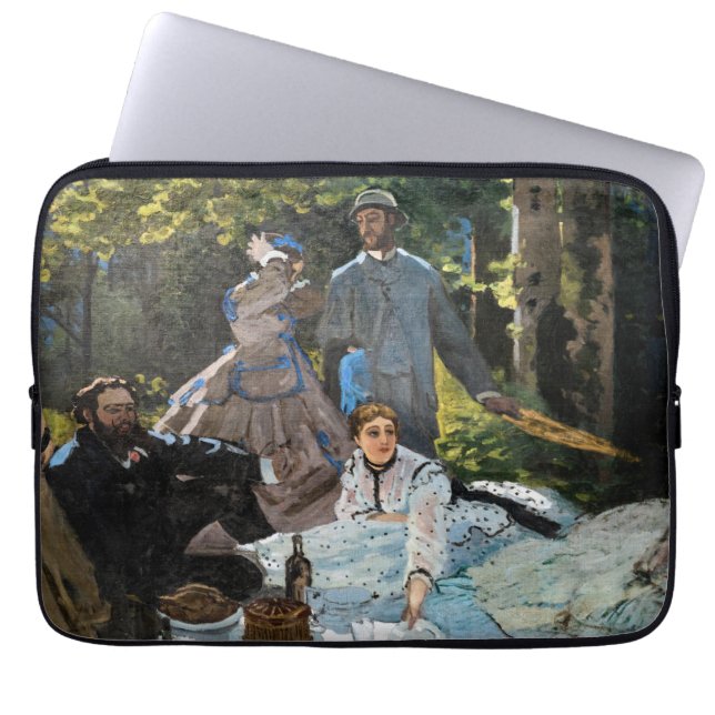 Claude Monet - Luncheon op het gras, rechterpaneel Laptop Sleeve (Voorkant)