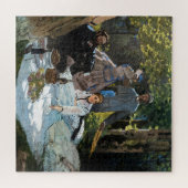 Claude Monet - Luncheon op het gras, rechterpaneel Legpuzzel (Horizontaal)