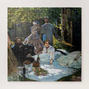 Claude Monet - Luncheon op het gras, rechterpaneel Legpuzzel
