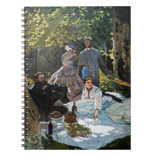 Claude Monet - Luncheon op het gras, rechterpaneel Notitieboek (Voorkant)