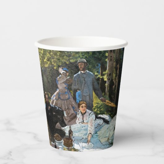 Claude Monet - Luncheon op het gras, rechterpaneel Papieren Bekers (Voorkant)