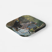 Claude Monet - Luncheon op het gras, rechterpaneel Papieren Bordje (Gebogen)