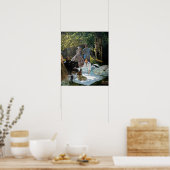 Claude Monet - Luncheon op het gras, rechterpaneel Poster (Keuken)