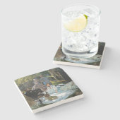 Claude Monet - Luncheon op het gras, rechterpaneel Stenen Onderzetter (Zijkant)