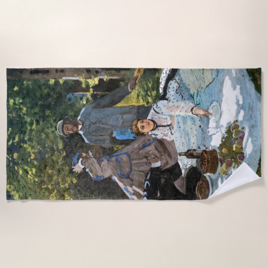 Claude Monet - Luncheon op het gras, rechterpaneel Strandlaken (Voorkant)