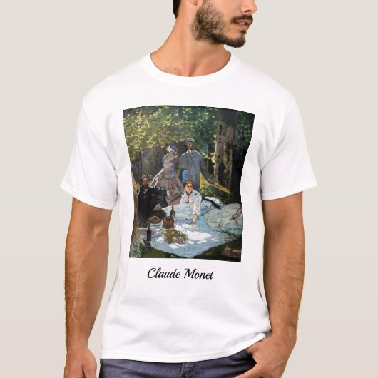 Claude Monet - Luncheon op het gras, rechterpaneel T-shirt (Voorkant)