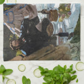 Claude Monet - Luncheon op het gras, rechterpaneel Theedoek (Gevouwen)