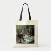 Claude Monet - Luncheon op het gras, rechterpaneel Tote Bag (Voorkant)