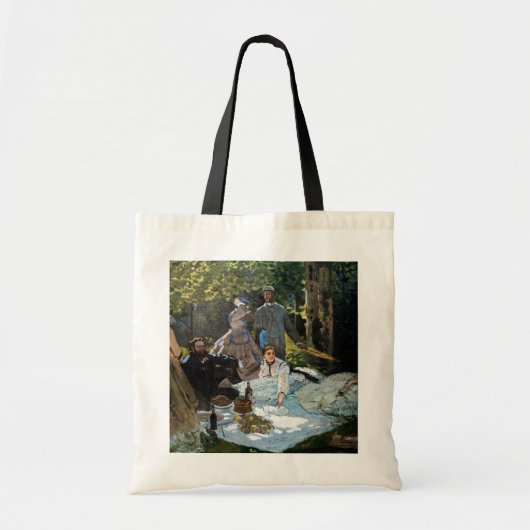 Claude Monet - Luncheon op het gras, rechterpaneel Tote Bag (Voorkant)