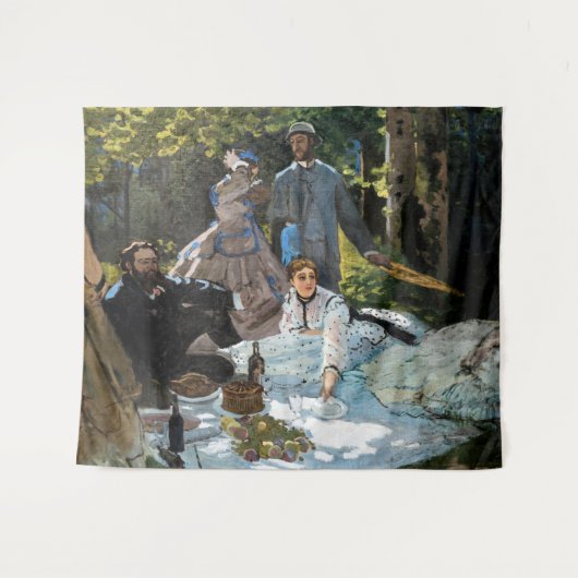 Claude Monet - Luncheon op het gras, rechterpaneel Wandkleed (Voorkant (horizontaal))