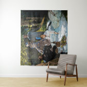 Claude Monet - Luncheon op het gras, rechterpaneel Wandkleed (In situ)