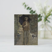 Claude Monet | Man with an Umbrella, c.1868-69 Briefkaart (Staand voorkant)