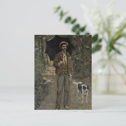 Claude Monet | Man with an Umbrella, c.1868-69 Briefkaart (Staand voorkant)