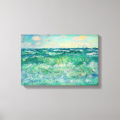 Claude Monet Marine Pourville France 17X11,25" Canvas Afdruk (Voorkant)