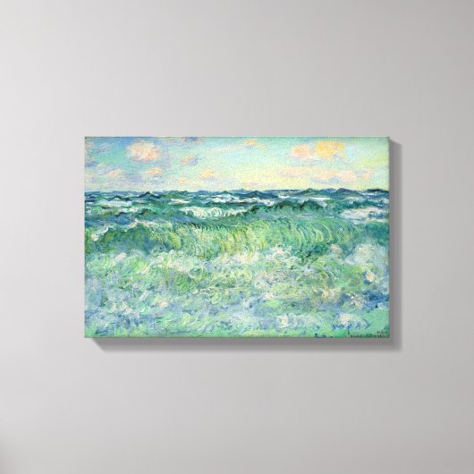 Claude Monet Marine Pourville France 17X11,25" Canvas Afdruk (Voorkant)