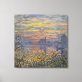 Claude Monet- Marine Uitzicht met een Sunset Canva Canvas Afdruk (Voorkant)