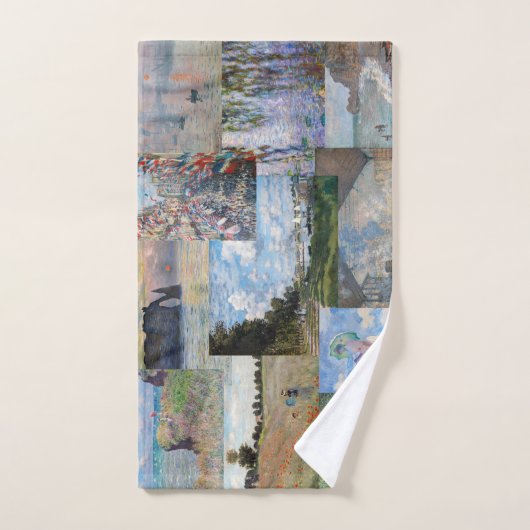 Claude Monet - Masterstuks Patchwork Bad Handdoek (Handdoek)