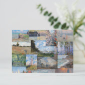 Claude Monet - Masterstuks Patchwork Bedankkaart (Staand voorkant)