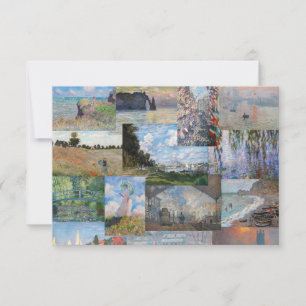Claude Monet - Masterstuks Patchwork Bedankkaart
