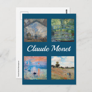 Claude Monet Masterstuks Patchwork Briefkaart