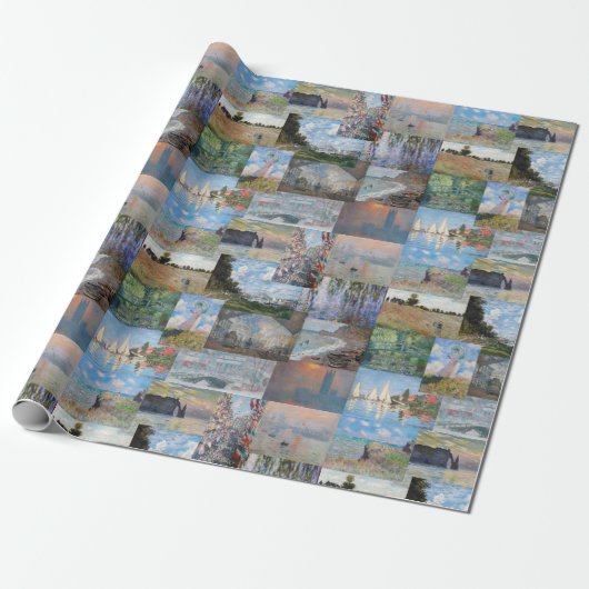 Claude Monet - Masterstuks Patchwork Cadeaupapier (Uitgerold)
