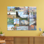 Claude Monet - Masterstuks Patchwork Canvas Afdruk (Insitu (Woonkamer))