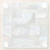 Claude Monet - Masterstuks Patchwork Glazen Onderzetter (Achterkant)