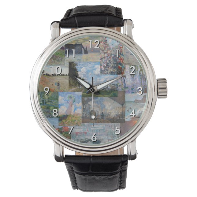 Claude Monet - Masterstuks Patchwork Horloge (Voorkant)