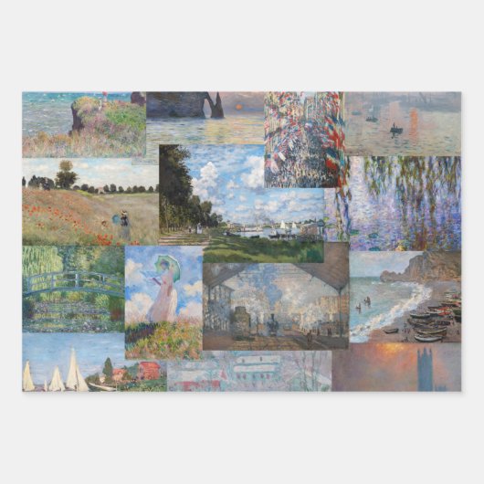 Claude Monet - Masterstuks Patchwork Inpakpapier Vel (Voorkant 2)