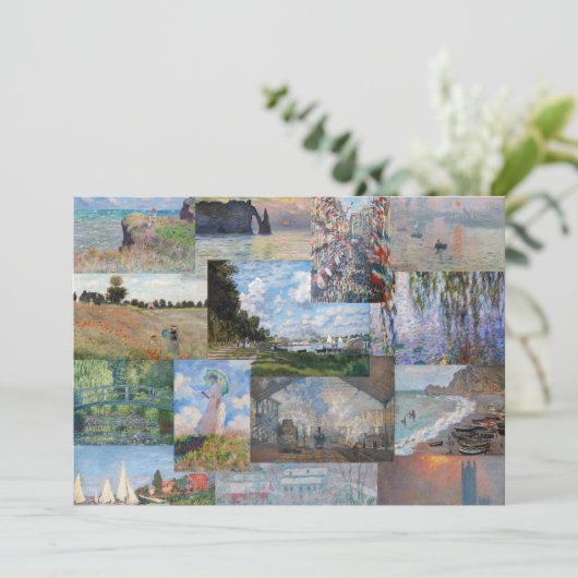 Claude Monet - Masterstuks Patchwork Kaart (Staand voorkant)