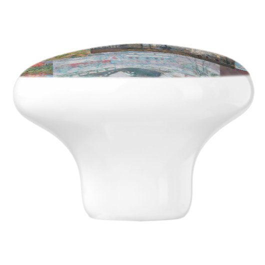 Claude Monet - Masterstuks Patchwork Keramische Knop (Zijkant)