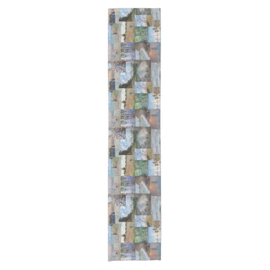 Claude Monet - Masterstuks Patchwork Korte Tafelloper (Voorkant)