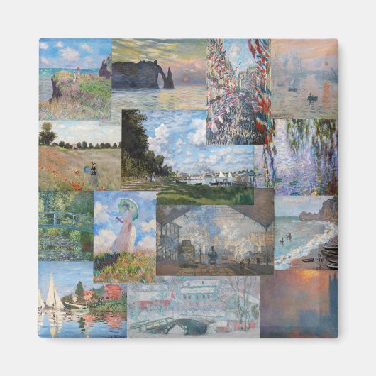 Claude Monet - Masterstuks Patchwork Magneet (Voorkant)