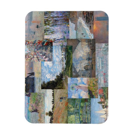 Claude Monet - Masterstuks Patchwork Magneet (Verticaal)
