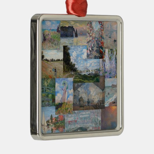Claude Monet - Masterstuks Patchwork Metalen Ornament (Rechts)