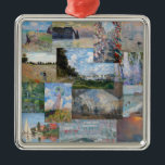 Claude Monet - Masterstuks Patchwork Metalen Ornament<br><div class="desc">Claude Monet - Masterstuks Patchwork</div>
